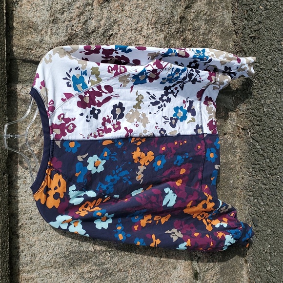 Maeve Anthro Puff Sleeve Floral Sweatshirt Small - Picture 2 of 16